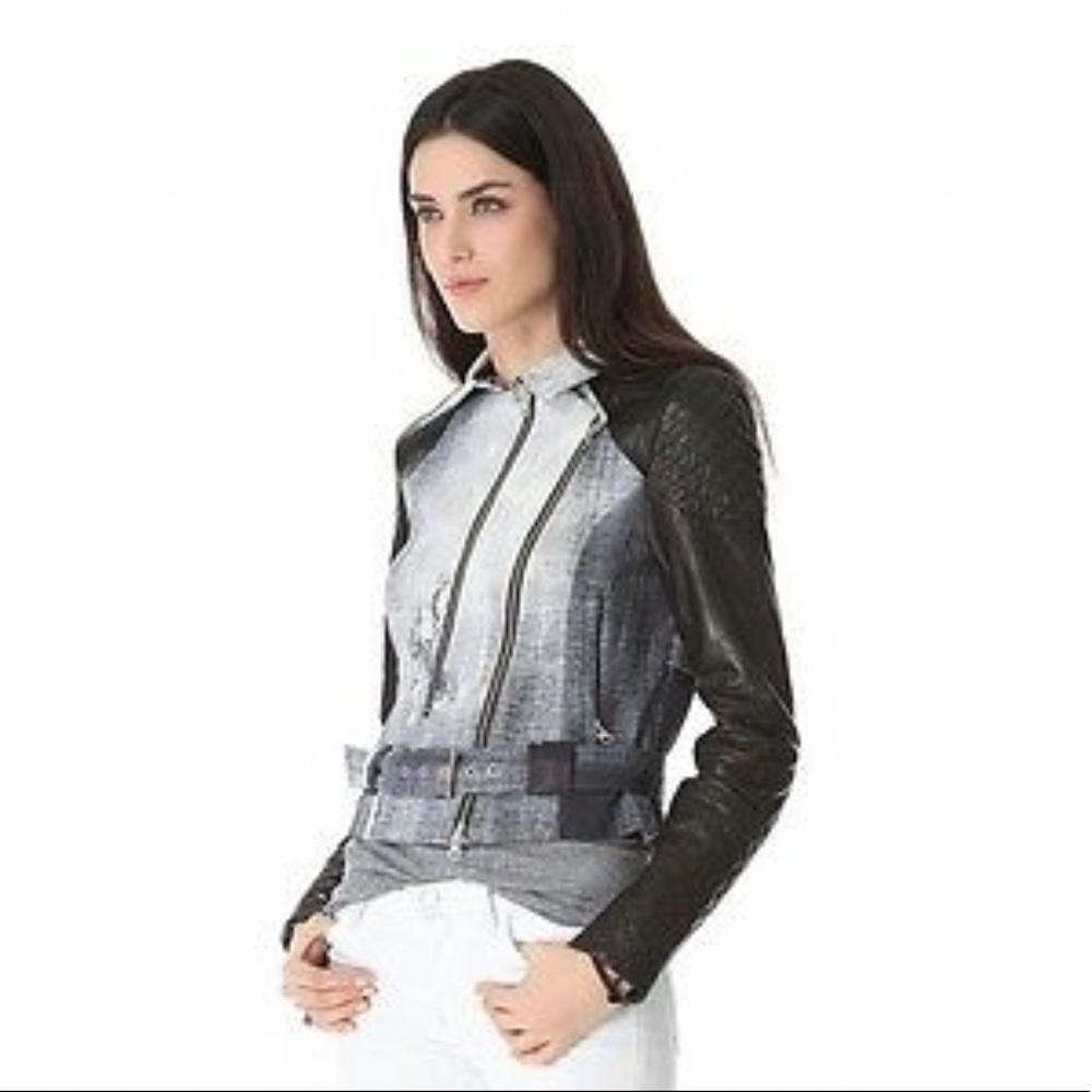 Rebecca Minkoff $1200 Kiefer Leather Moto Jacket S